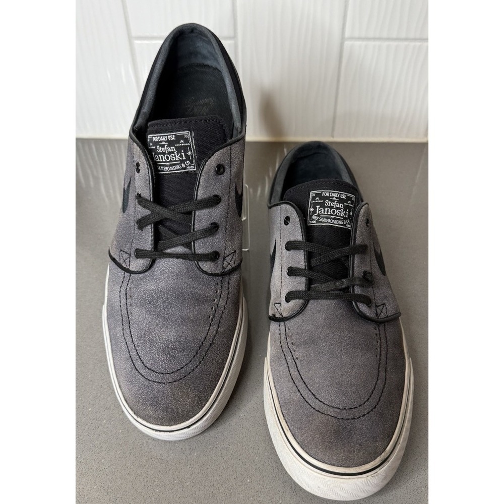 Nike Stefan Janoski Gray Skateboarding Shoes Men's Size 11.5 Vintage Preowned - Picture 4 of 10